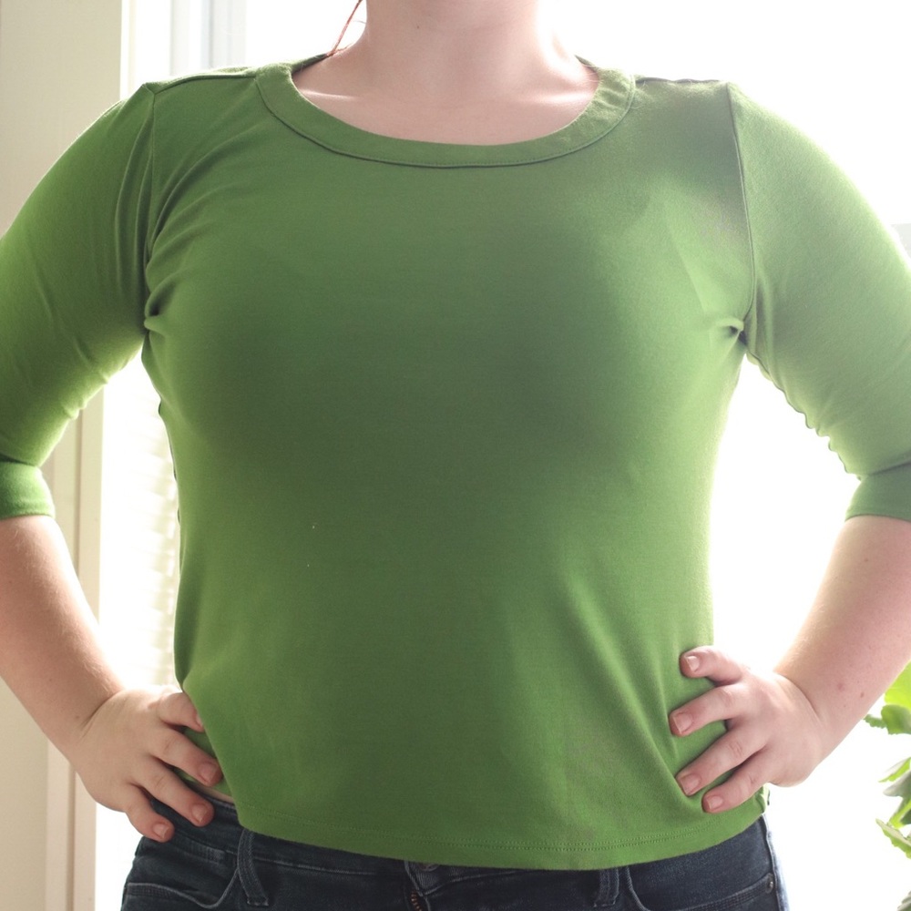 Talbots Petite Green Top